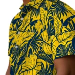 Michigan Wolverines Hawaiian Shirt – Monstera Layer