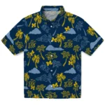Michigan Wolverines Hawaiian Shirt – Palm And Clouds