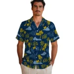 Michigan Wolverines Hawaiian Shirt – Palm And Clouds