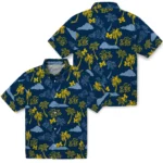 Michigan Wolverines Hawaiian Shirt – Palm And Clouds