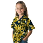Michigan Wolverines Hawaiian Shirt – Palm Leaves