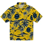 Michigan Wolverines Hawaiian Shirt – Palm Sunset