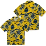 Michigan Wolverines Hawaiian Shirt – Palm Sunset