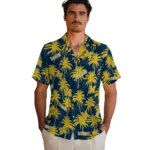 Michigan Wolverines Hawaiian Shirt – Palm Tree Motif