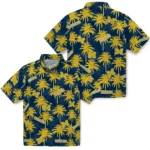 Michigan Wolverines Hawaiian Shirt – Palm Tree Motif