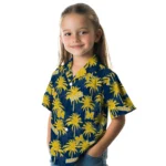 Michigan Wolverines Hawaiian Shirt – Palm Tree Motif
