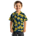 Michigan Wolverines Hawaiian Shirt – Palm Tree Motif