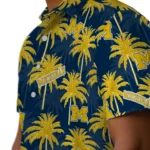 Michigan Wolverines Hawaiian Shirt – Palm Tree Motif