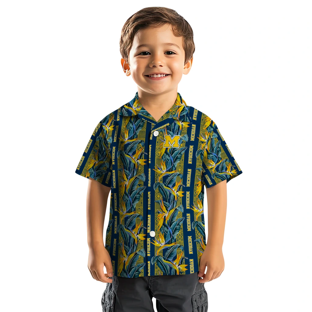 Michigan Wolverines Hawaiian Shirt - Paradise Vines michigan wolverines paradise vines blue hawaiian shirts top rated