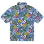 Michigan Wolverines Hawaiian Shirt – Pineapple Bouquet