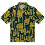 Michigan Wolverines Hawaiian Shirt – Turtle Lines