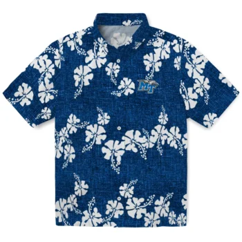 middle tennessee blue raiders hibiscus petals blue hawaiian shirts best selling