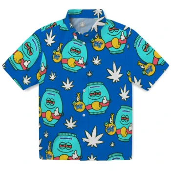 middle tennessee blue raiders bong smile blue hawaiian shirts best selling