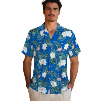 middle tennessee blue raiders flamingo palms blue hawaiian shirts fashion forward