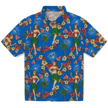 middle tennessee blue raiders hawaiian girls design blue hawaiian shirts best selling
