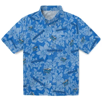 middle tennessee blue raiders hibiscus oasis blue hawaiian shirts best selling