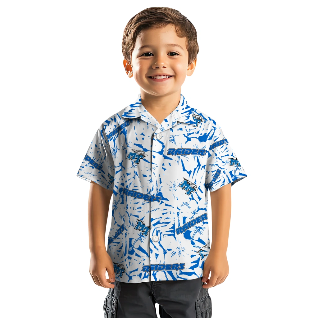 Middle Tennessee Blue Raiders Hawaiian Shirt - Hibiscus Overlay middle tennessee blue raiders hibiscus overlay hawaiian shirts top rated