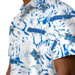 Middle Tennessee Blue Raiders Hawaiian Shirt – Hibiscus Overlay