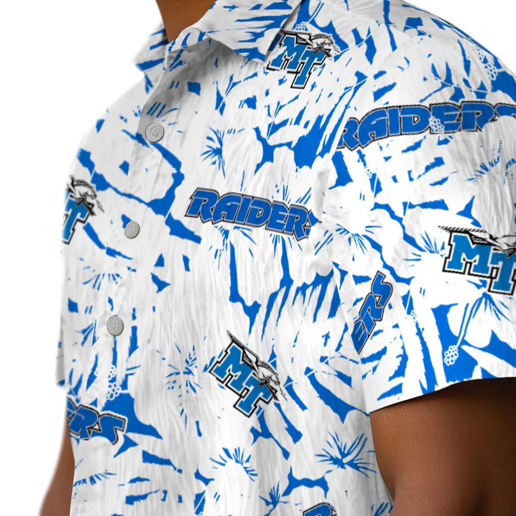 Middle Tennessee Blue Raiders Hawaiian Shirt - Hibiscus Overlay middle tennessee blue raiders hibiscus overlay hawaiian shirts trendy