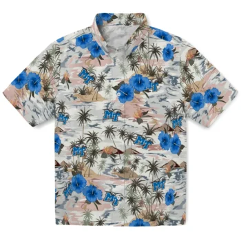 middle tennessee blue raiders hibiscus seaside white hawaiian shirts best selling