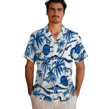 middle tennessee blue raiders palm sunset hawaiian shirts fashion forward