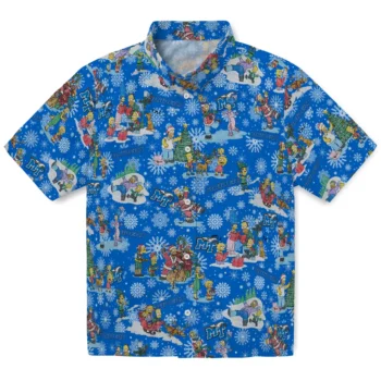 middle tennessee blue raiders simpsons christmas blue hawaiian shirts best selling
