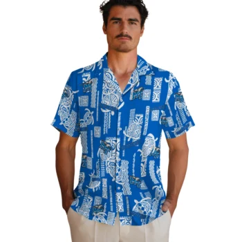 middle tennessee blue raiders turtle lines blue hawaiian shirts fashion forward
