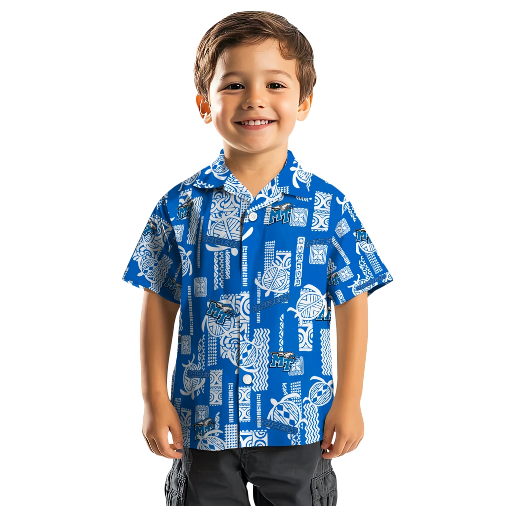 Middle Tennessee Blue Raiders Hawaiian Shirt - Turtle Lines middle tennessee blue raiders turtle lines blue hawaiian shirts top rated