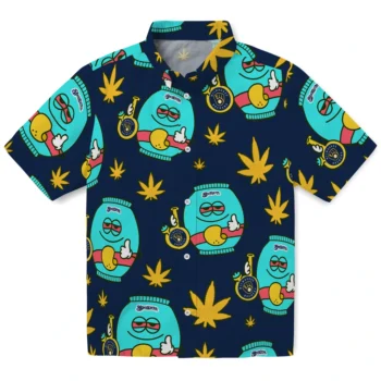 milwaukee brewers bong smile navy blue hawaiian shirts best selling