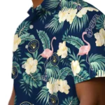 Milwaukee Brewers Hawaiian Shirt – Flamingo and Hibiscus