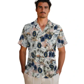 milwaukee brewers hibiscus seaside white hawaiian shirts fashion forward