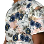 Milwaukee Brewers Hawaiian Shirt – Hibiscus Seaside