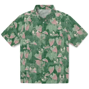 milwaukee bucks anthurium overlay green hawaiian shirts best selling