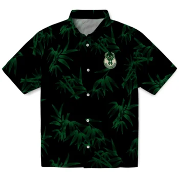 milwaukee bucks bamboo branches green black hawaiian shirts best selling