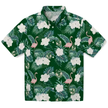 milwaukee bucks flamingo palms green hawaiian shirts best selling