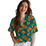 Milwaukee Bucks Hawaiian Shirt – Hibiscus and Palm Leaves