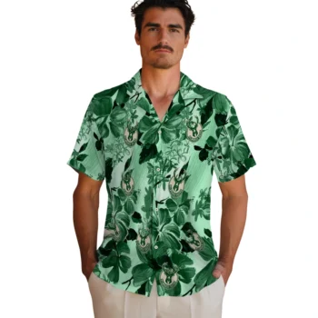 milwaukee bucks hibiscus arrangement green hawaiian shirts fashion forward