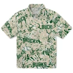Milwaukee Bucks Hawaiian Shirt – Hibiscus Overlay
