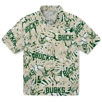 milwaukee bucks hibiscus overlay hawaiian shirts best selling