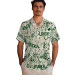 Milwaukee Bucks Hawaiian Shirt – Hibiscus Overlay
