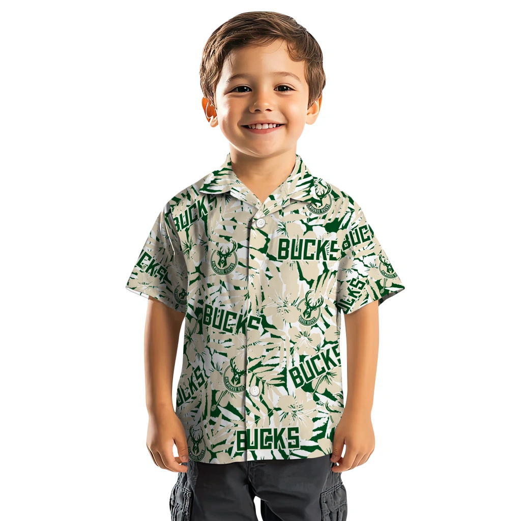 Milwaukee Bucks Hawaiian Shirt - Hibiscus Overlay milwaukee bucks hibiscus overlay hawaiian shirts top rated