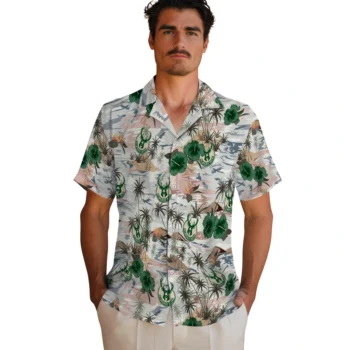 milwaukee bucks hibiscus seaside white hawaiian shirts fashion forward