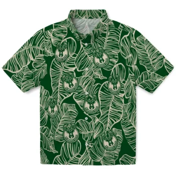 milwaukee bucks leaf outline green hawaiian shirts best selling