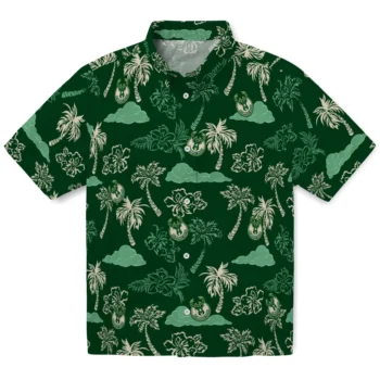 milwaukee bucks palm and clouds green hawaiian shirts best selling