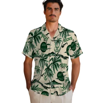 milwaukee bucks palm sunset hawaiian shirts fashion forward