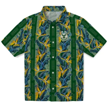 milwaukee bucks paradise vines green hawaiian shirts best selling