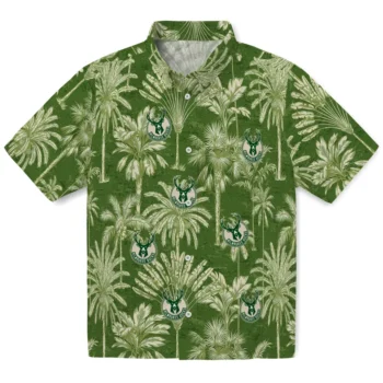 milwaukee bucks palm shadows green hawaiian shirts best selling