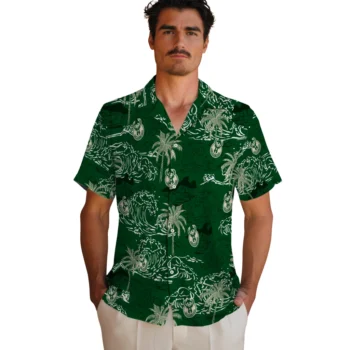 milwaukee bucks wave palm green hawaiian shirts fashion forward