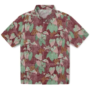 minnesota golden gophers anthurium overlay maroon hawaiian shirts best selling