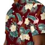Minnesota Golden Gophers Hawaiian Shirt – Flamingo and Hibiscus